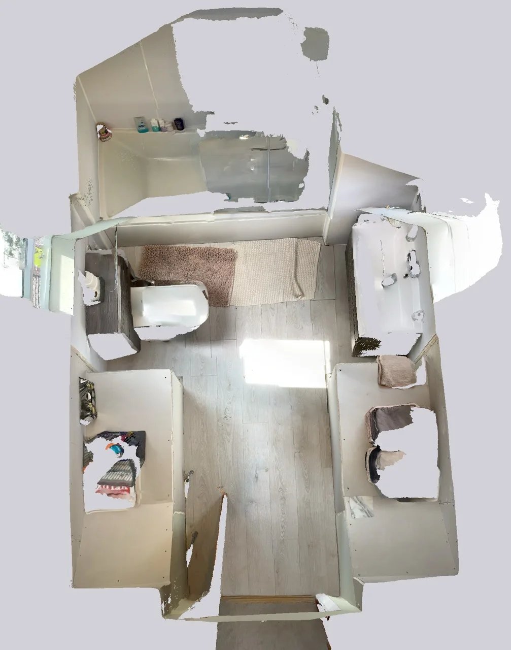 Original room scan — before refurbishment