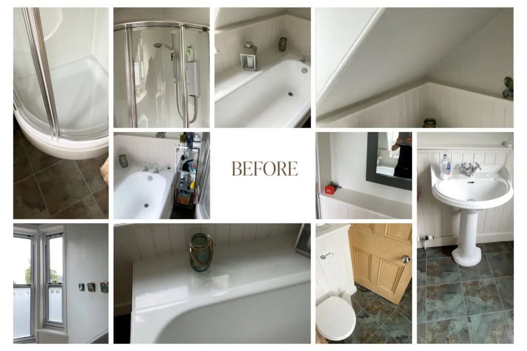 Original bathroom photographs — before refurbishment