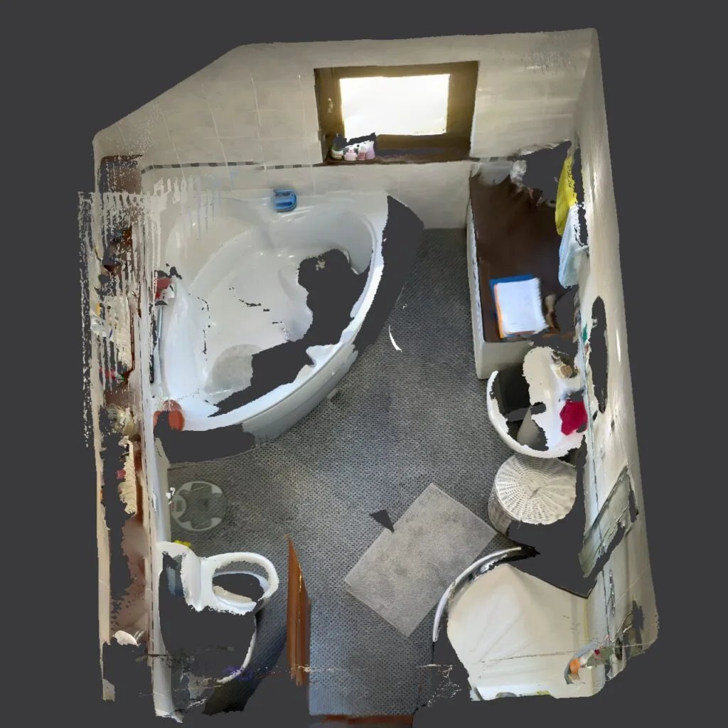 Original room scan — before refurbishment
