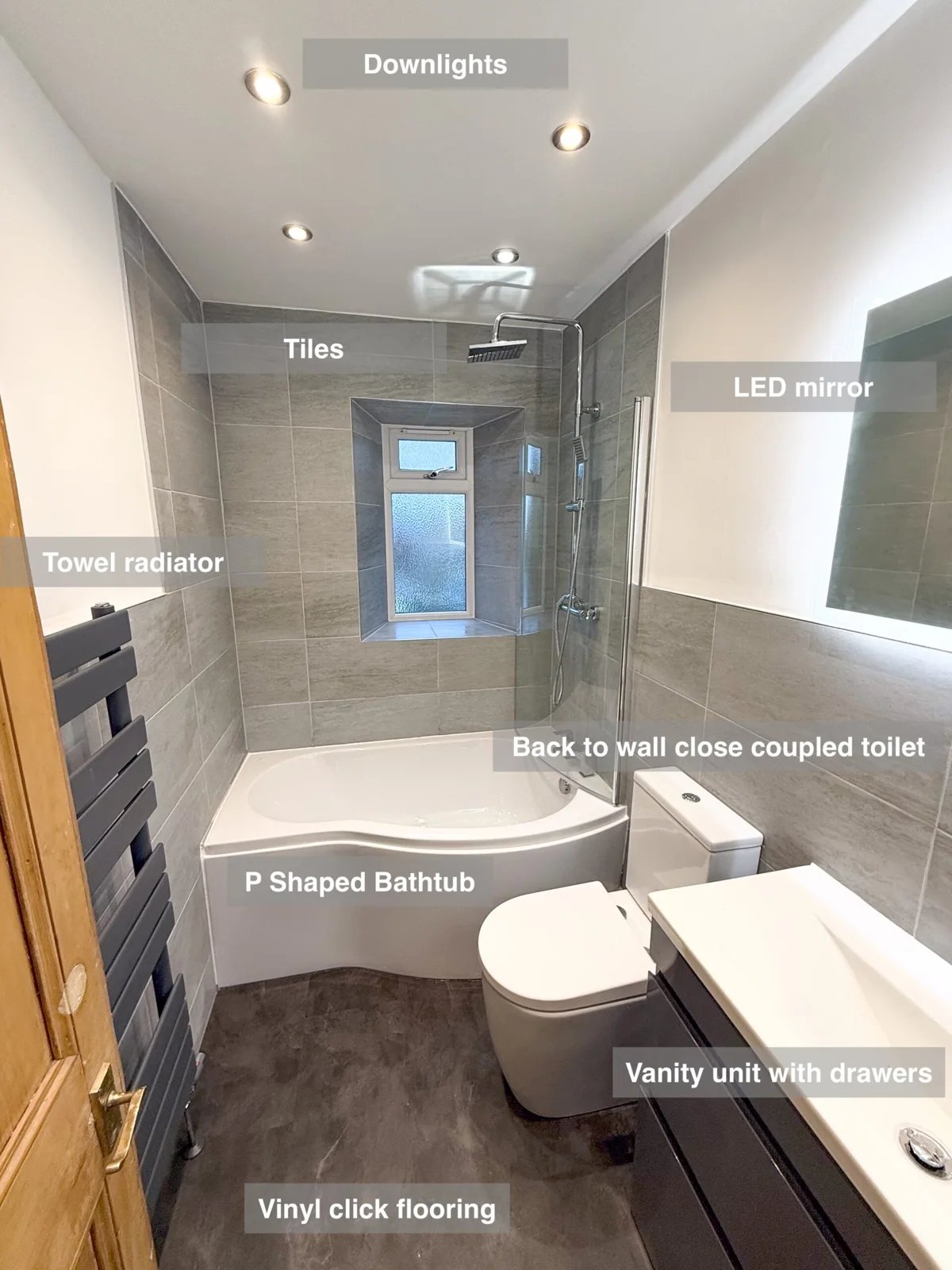 Bathroom reconfiguration Midstocket, Aberdeen