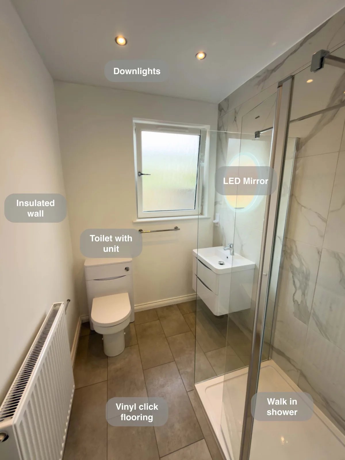 Aberdeen, Walk in Shower