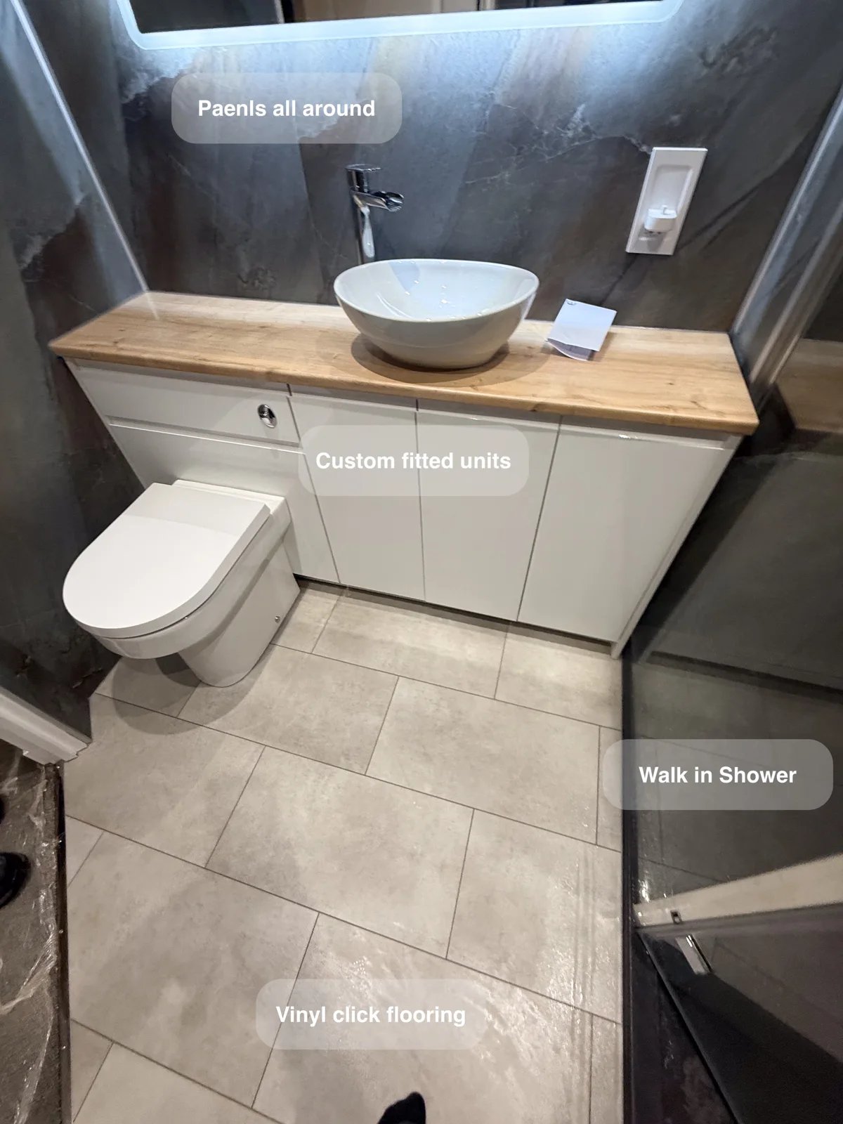 Walk in shower refurbishment, Bridge of Don