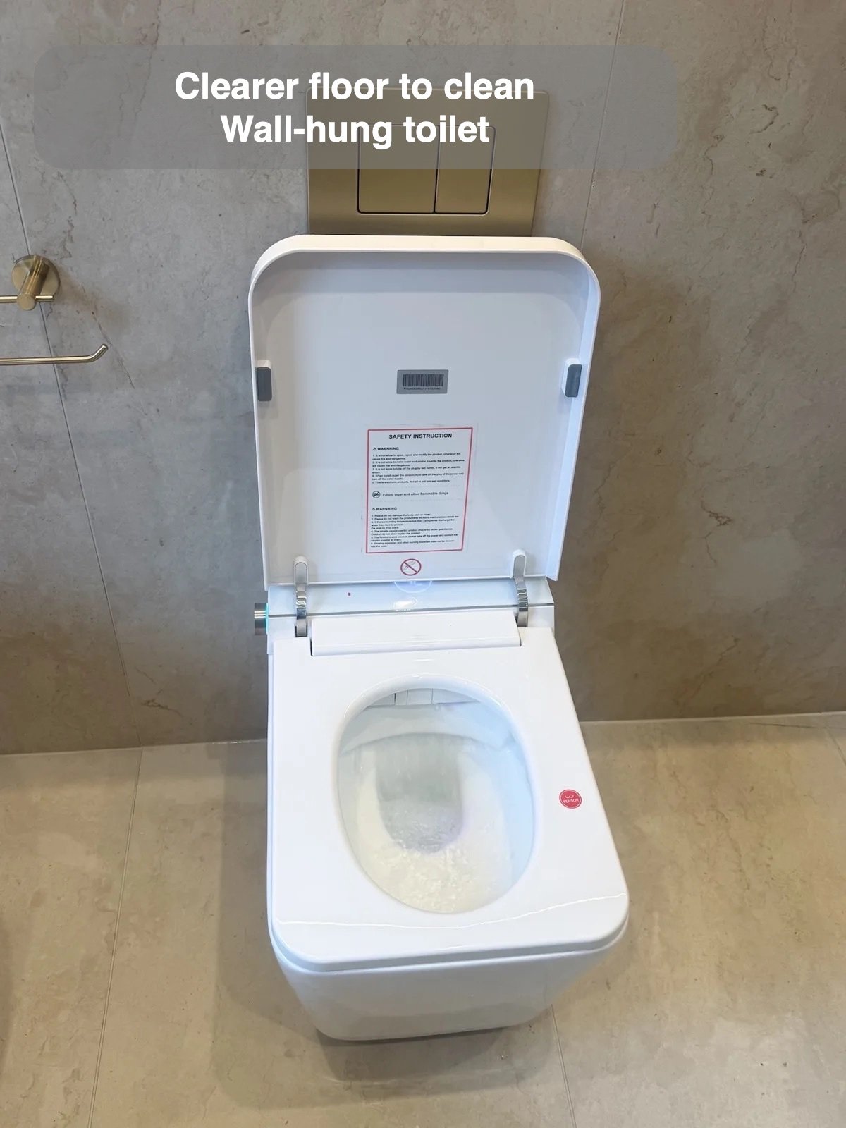 Clearer floor to clean — Wall-hung toilet