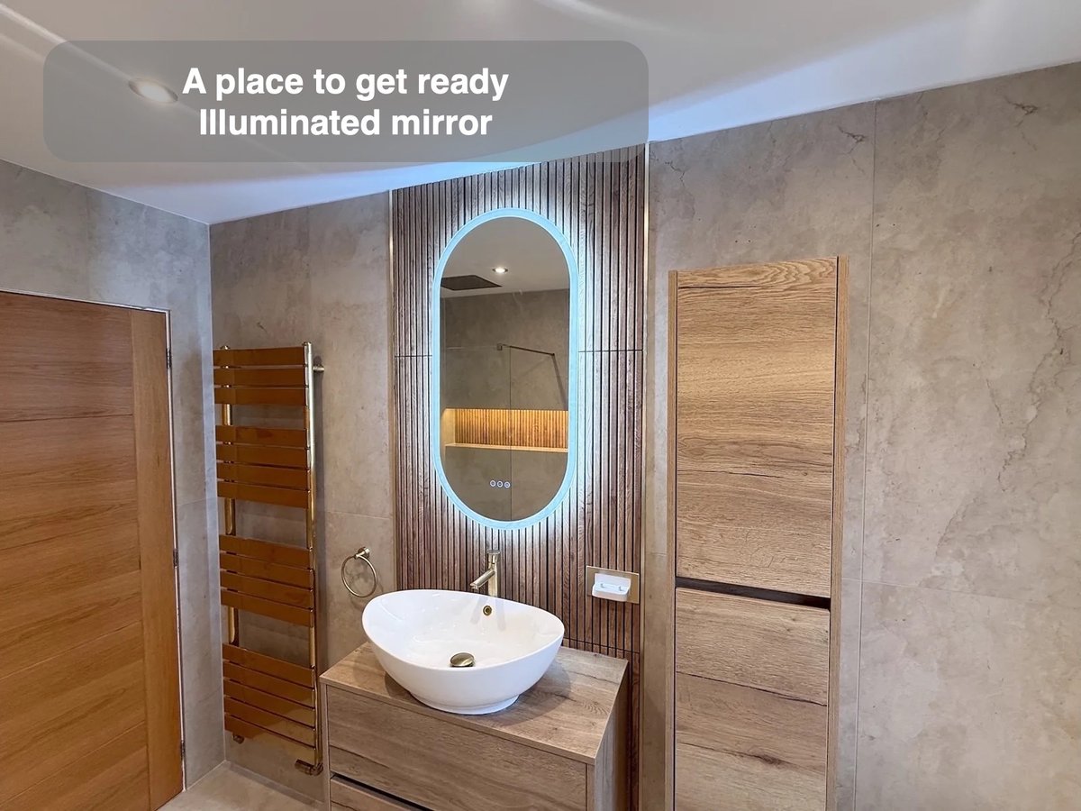 A place to get ready — Illuminated mirror