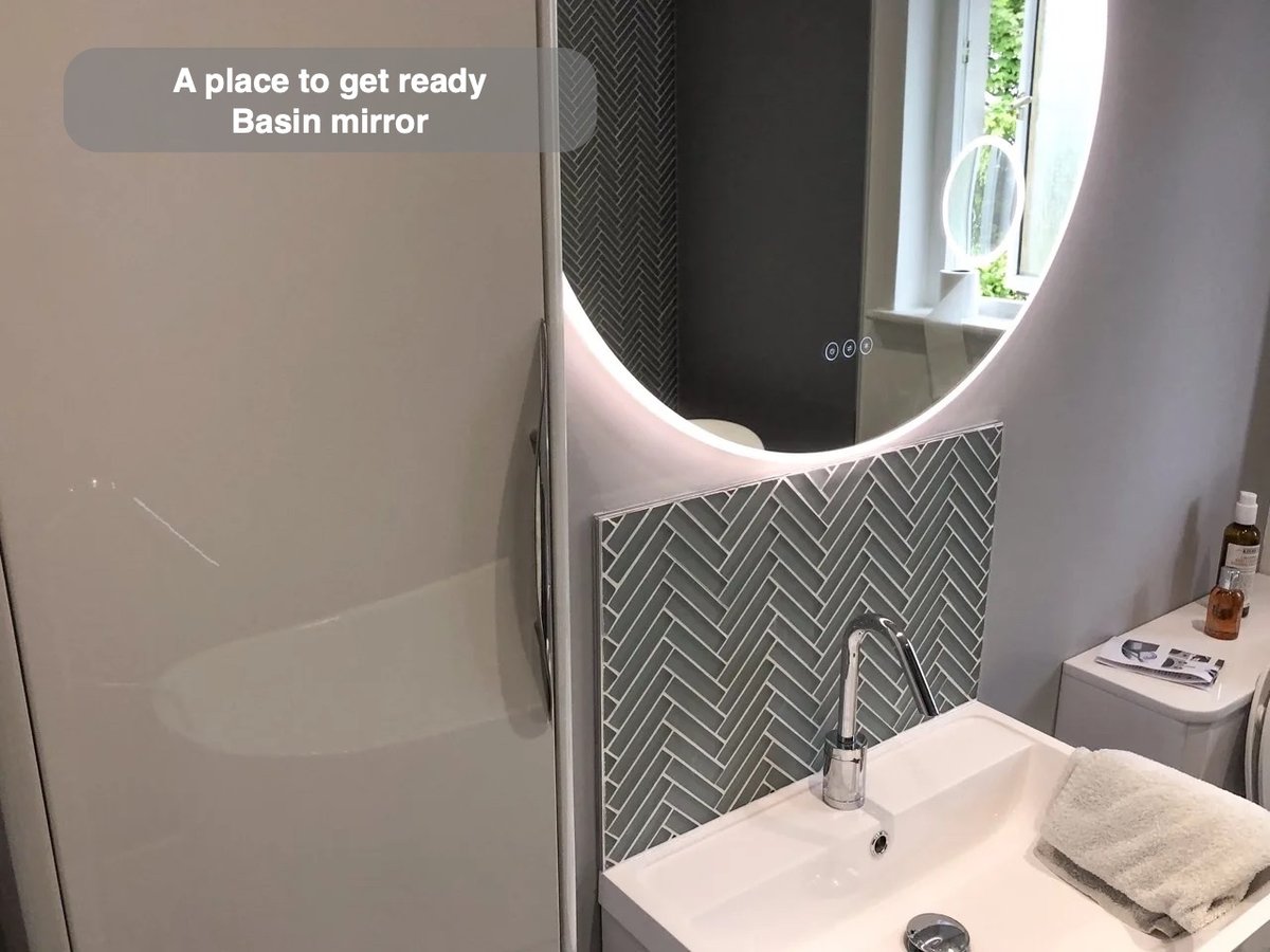 A place to get ready in the completed Westhill bathroom