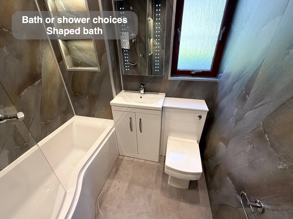 Shaped bath