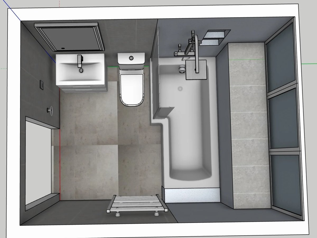 Design layout for the Aberdeen bathroom