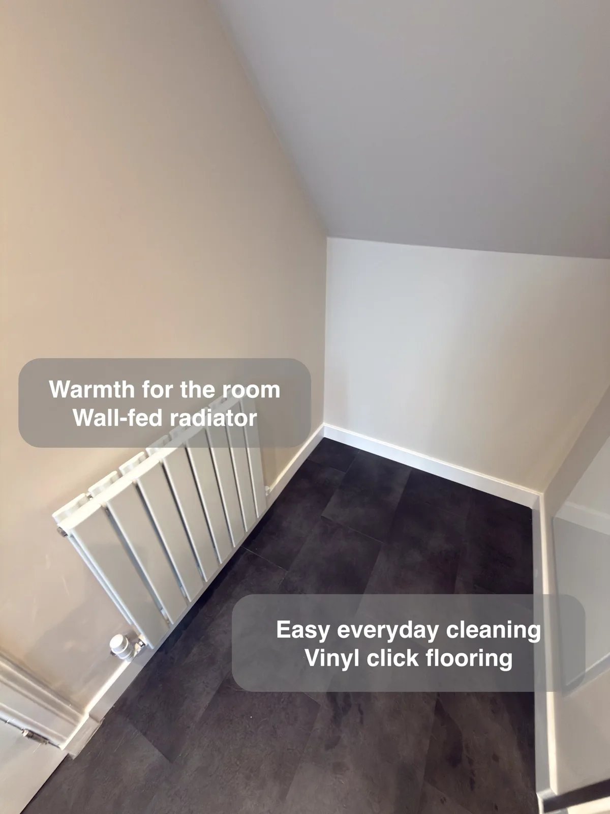 A simpler room to keep tidy in the completed Balmedie bathroom