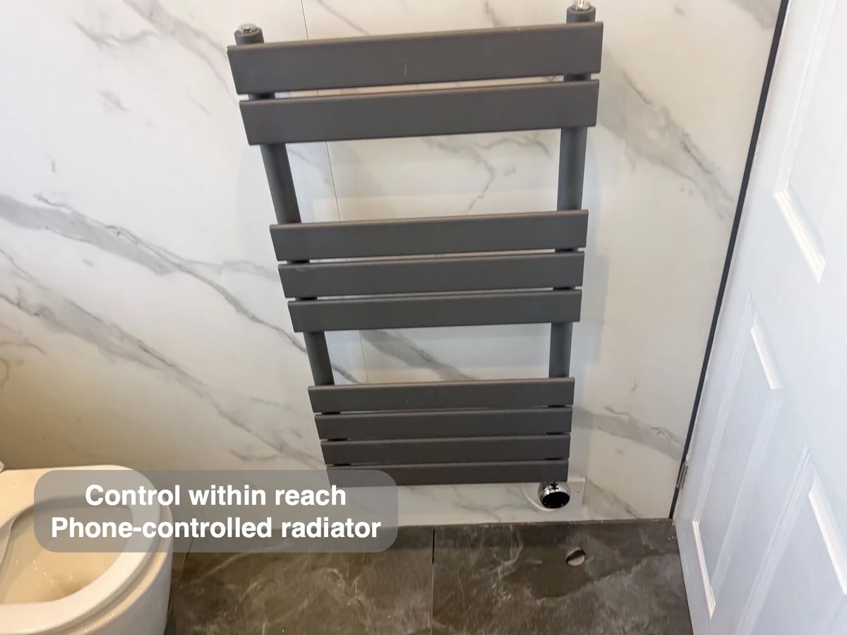 Phone-controlled radiator