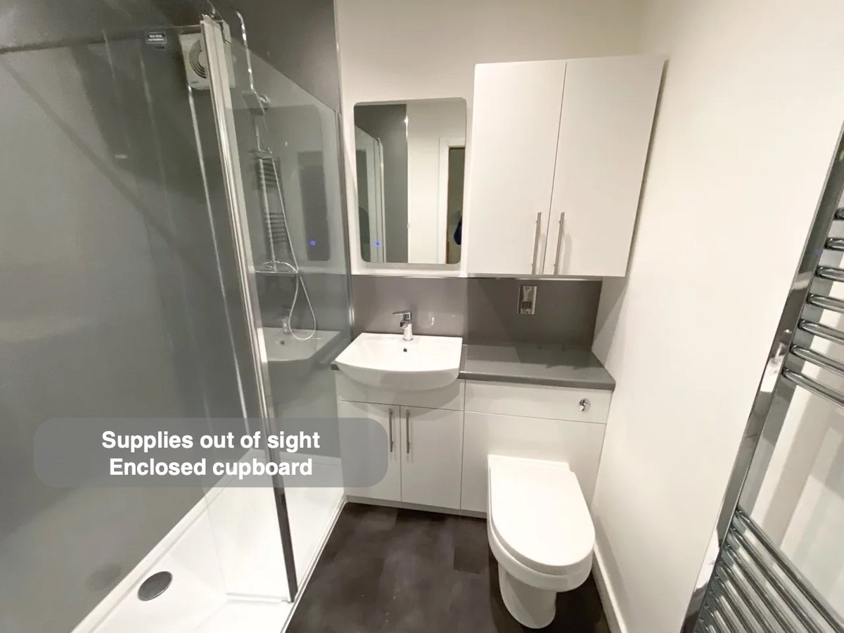 Supplies tucked away in Ferryhill, Aberdeen bathroom
