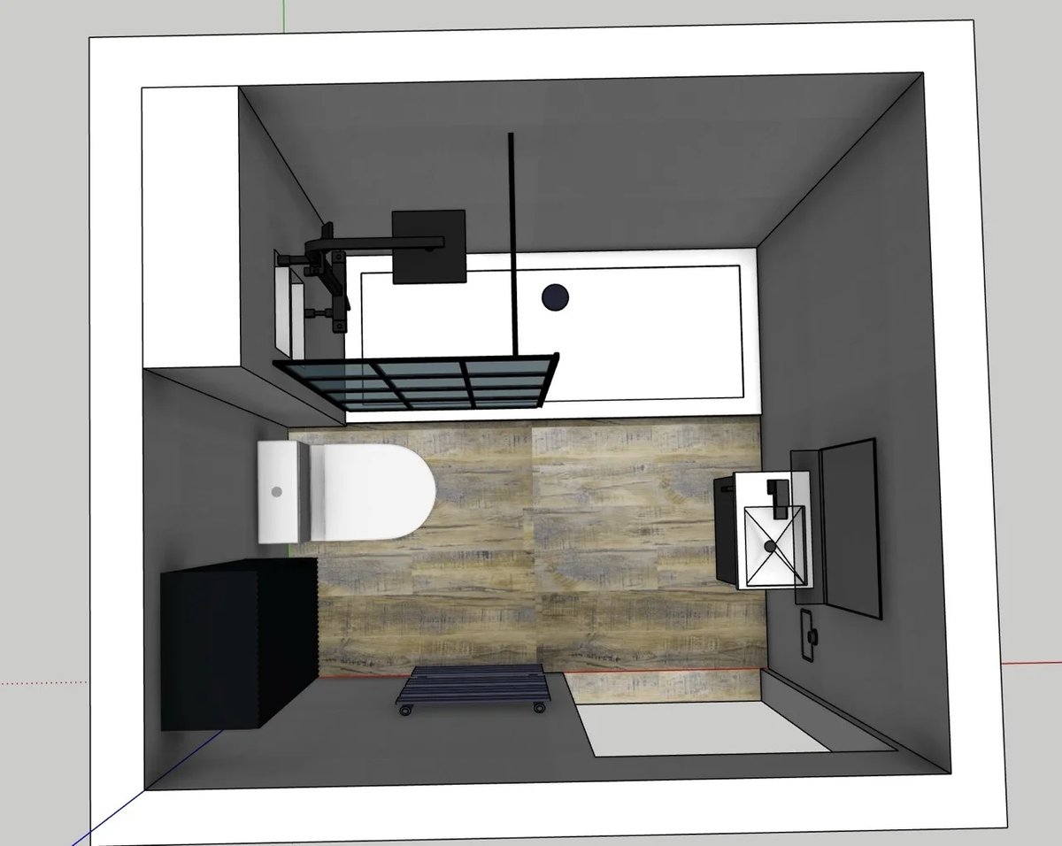 Design layout for the Stonehaven bathroom