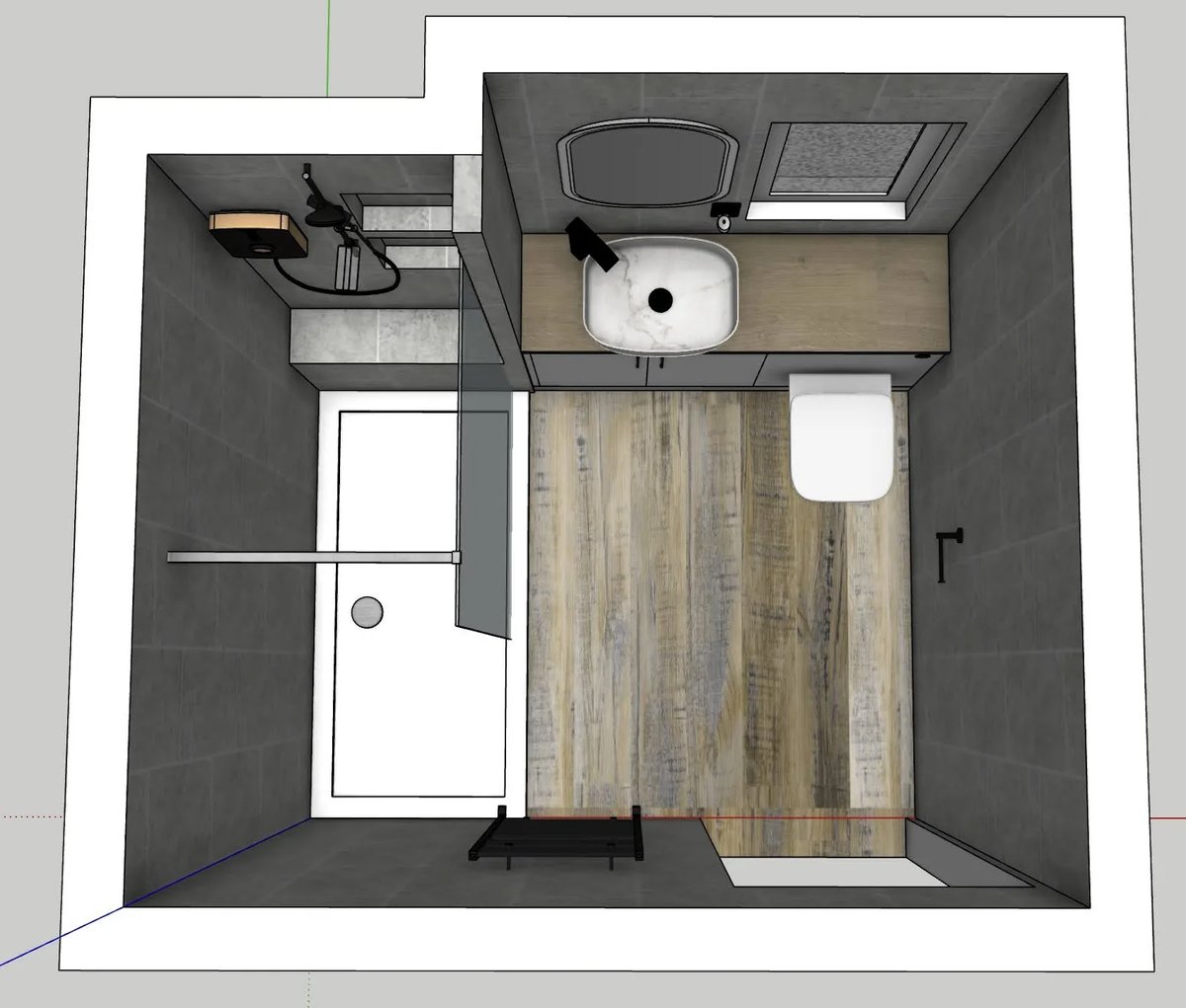 Design layout for the Aberdeen bathroom