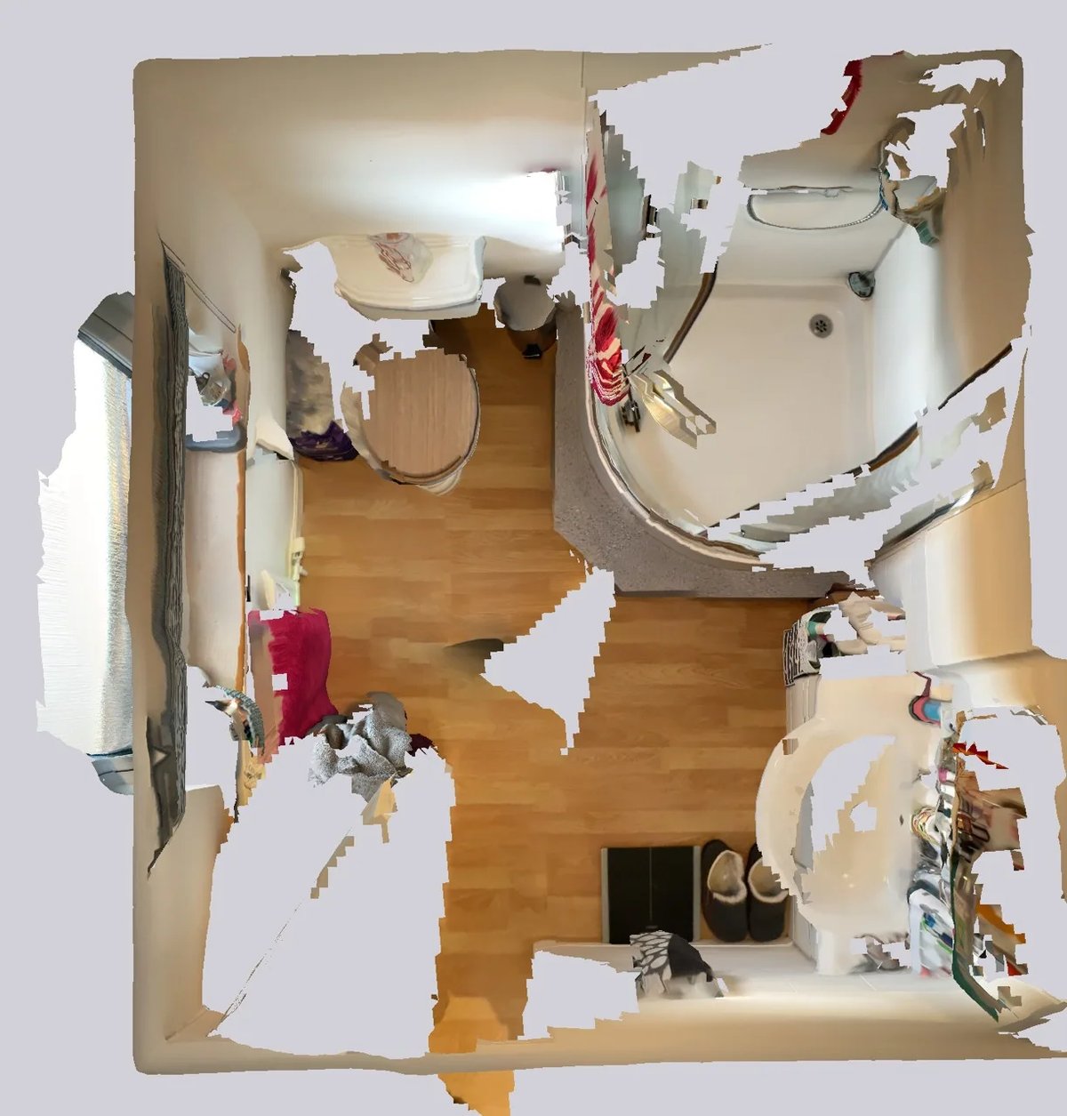 Original room scan — before refurbishment