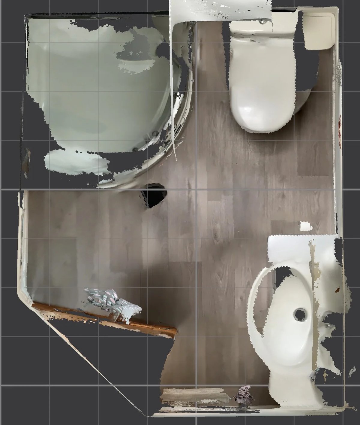 Original room scan — before refurbishment