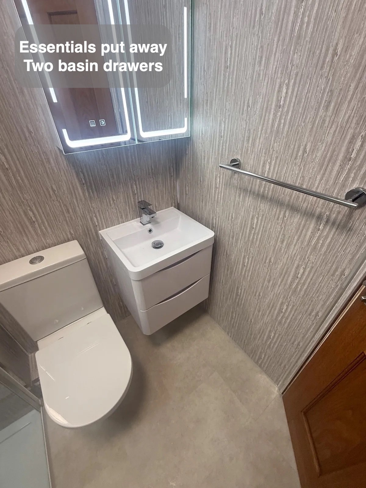 Two basin drawers