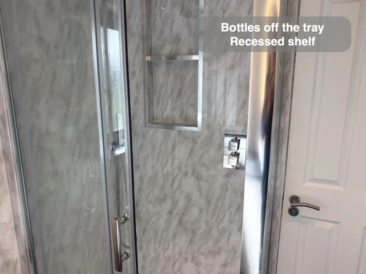 Recessed shelf