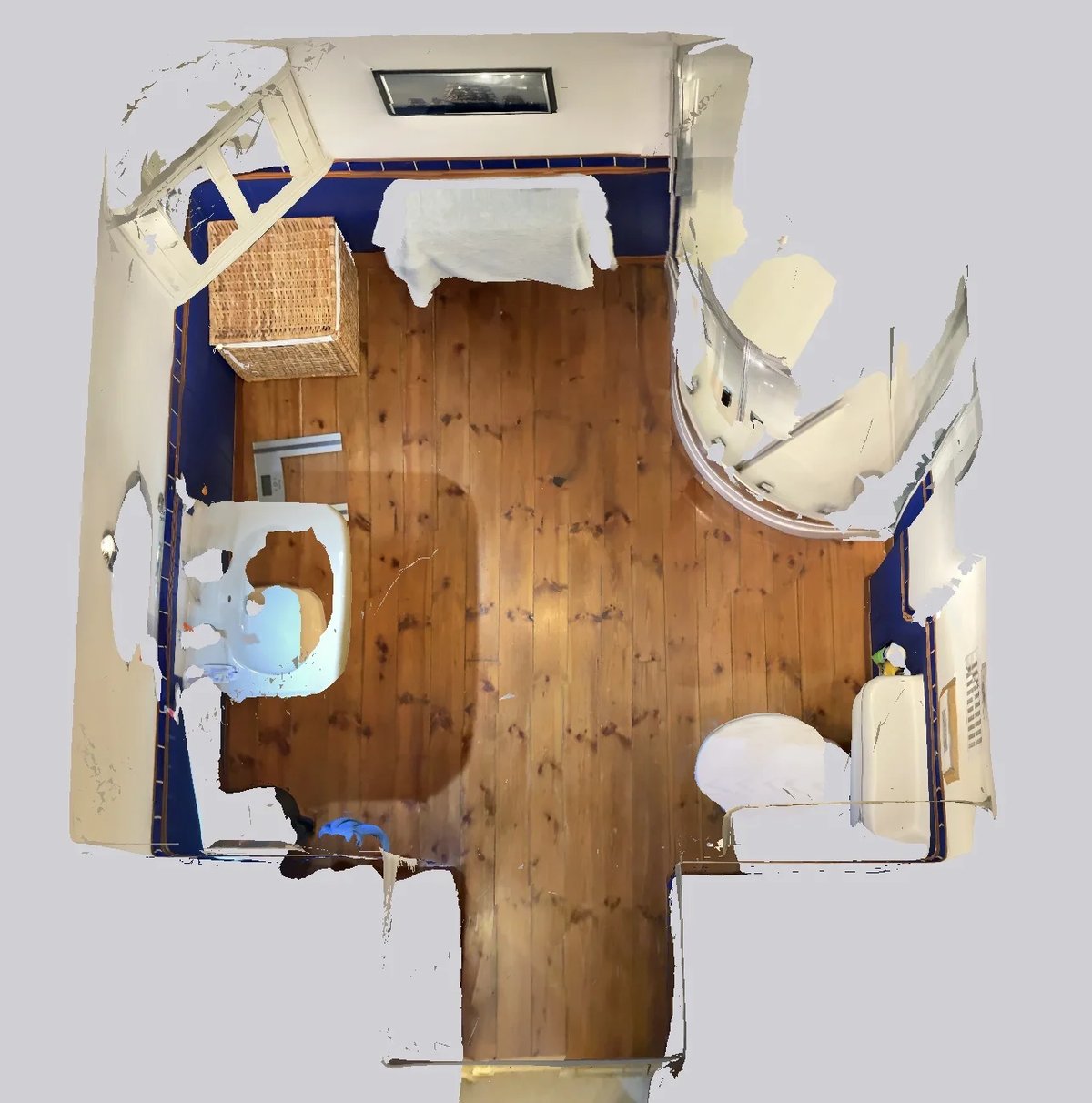 Original room scan — before refurbishment
