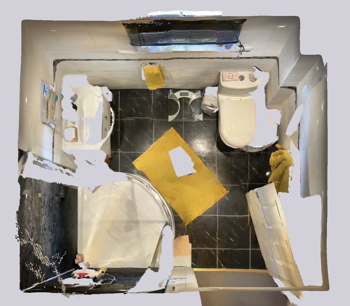 Original room scan — before refurbishment