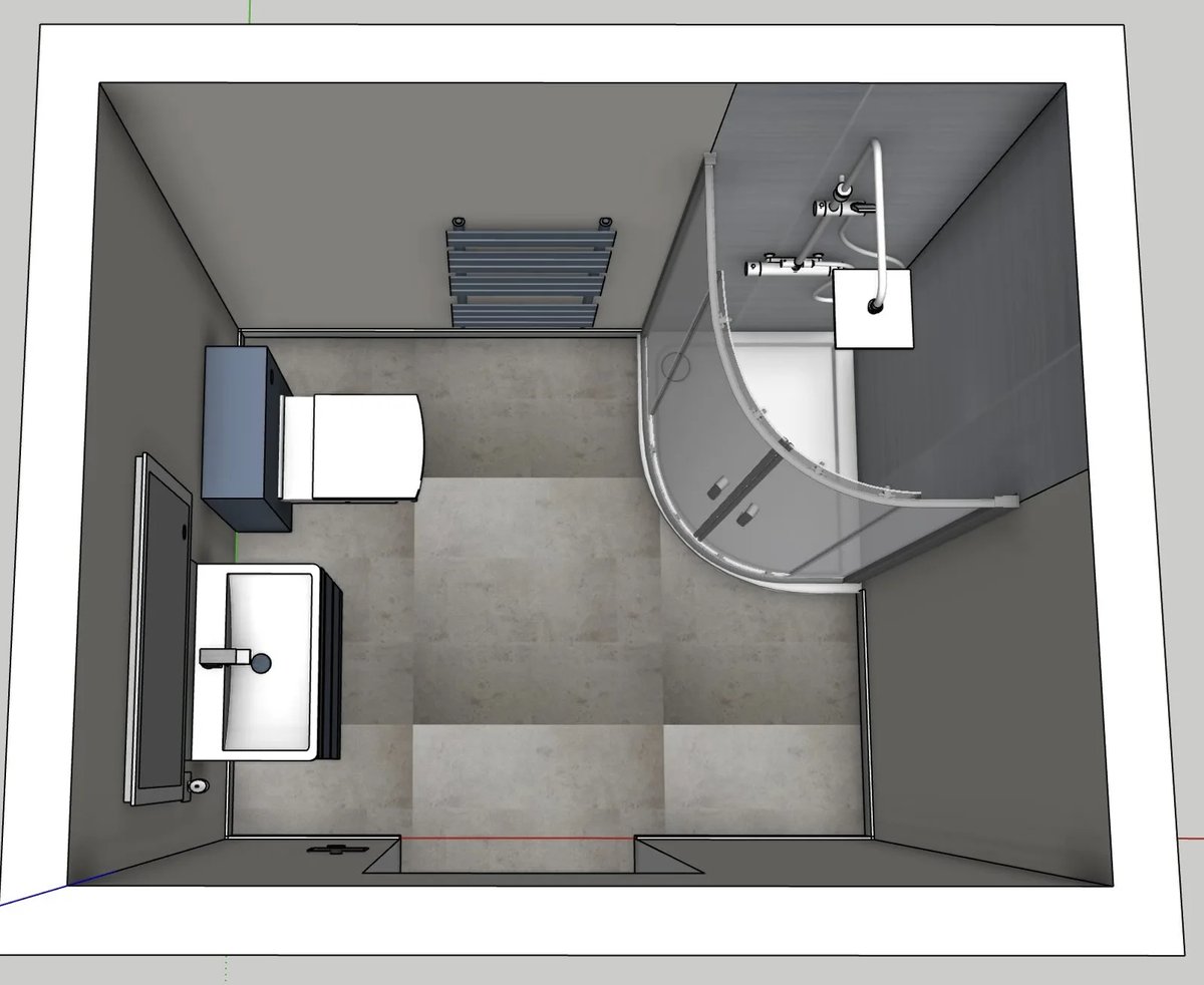Shower room design layout