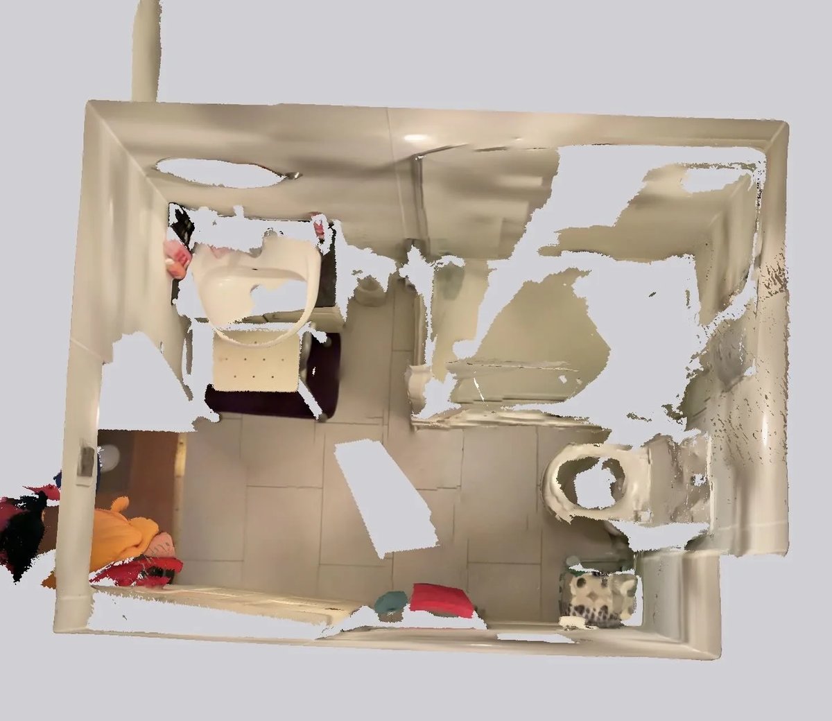 Original room scan — before refurbishment