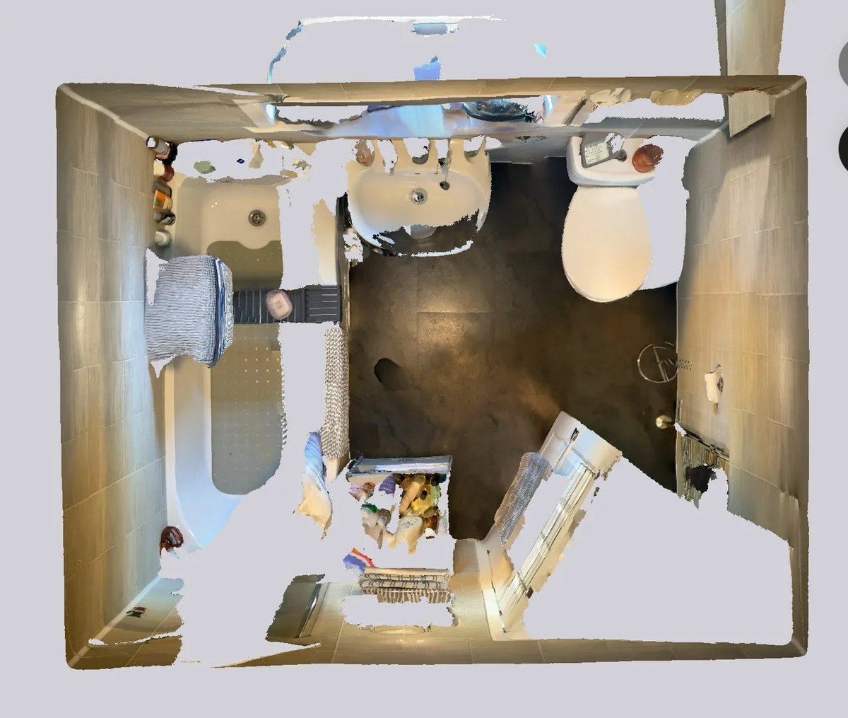 Original room scan — before refurbishment