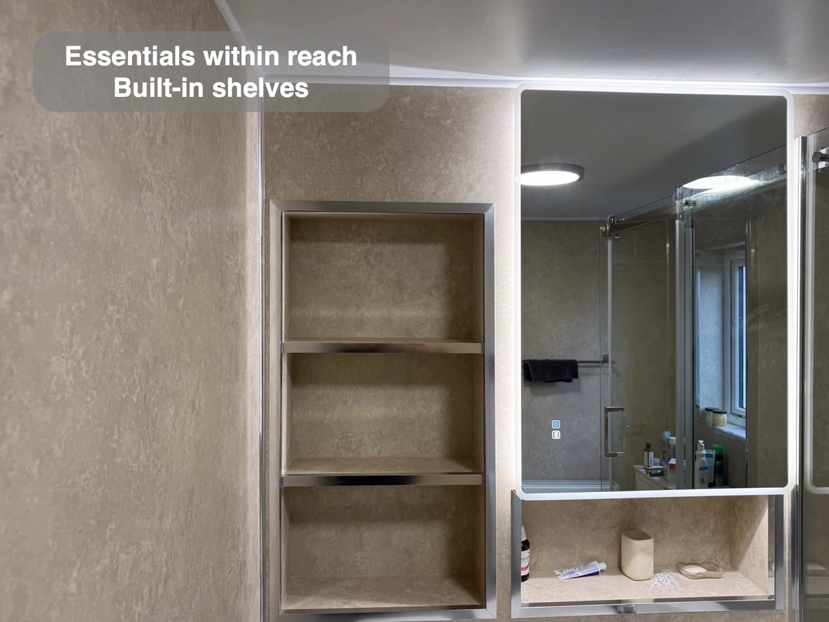 Built-in shelves
