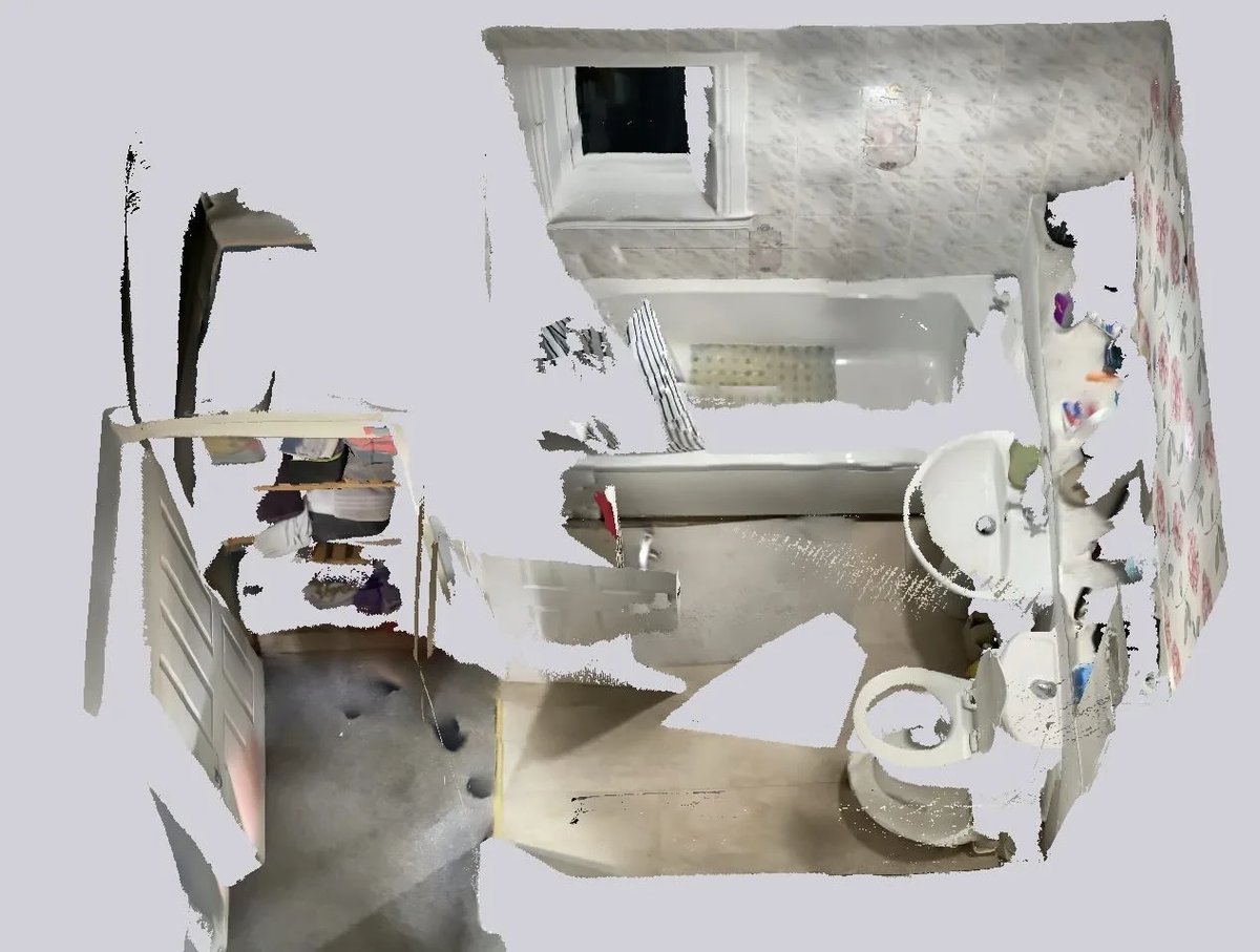 Original bathroom scan — before refurbishment