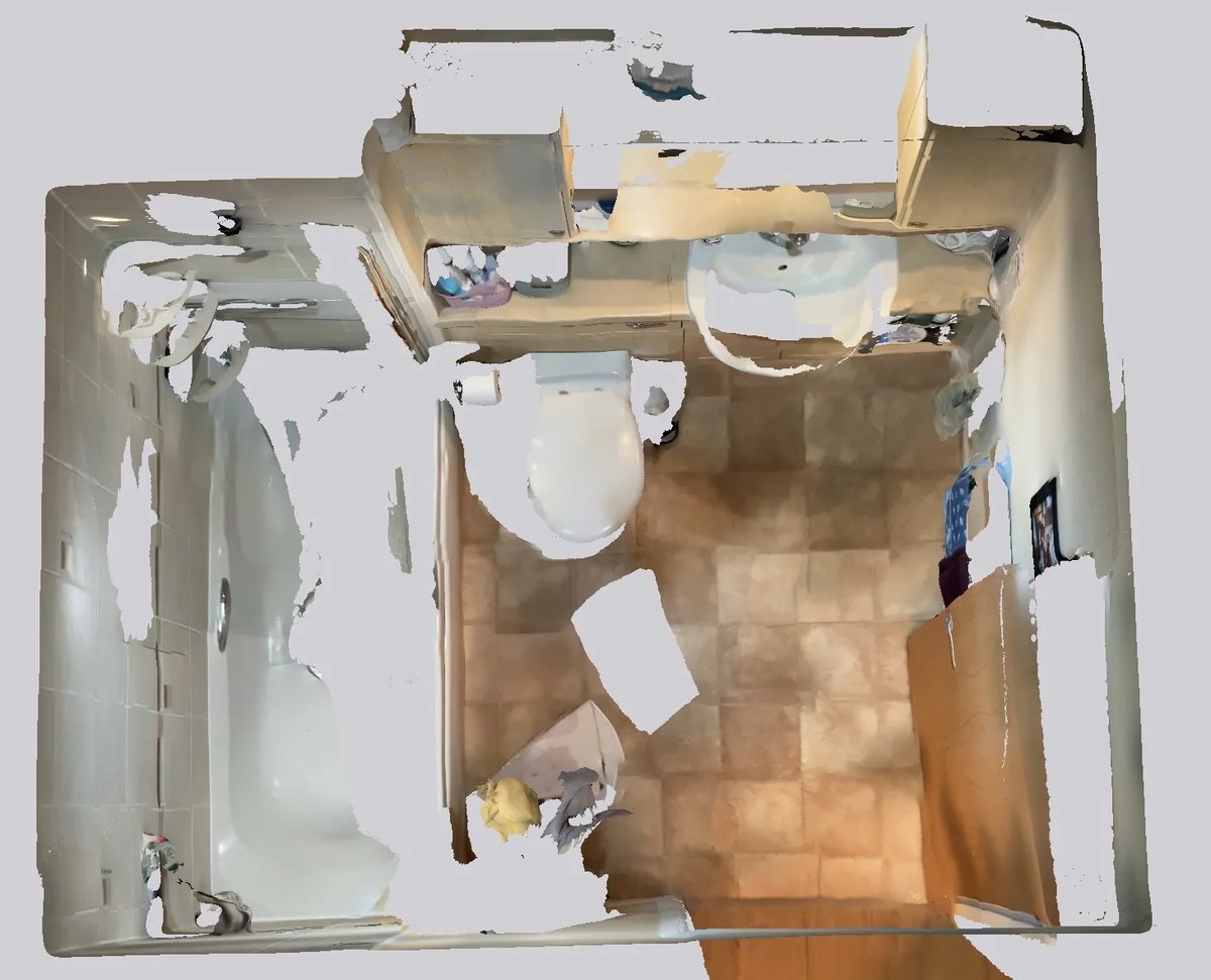 Original bathroom scan — before refurbishment