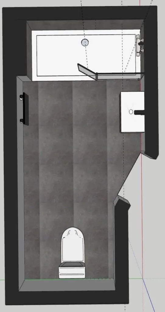 Bathroom design layout