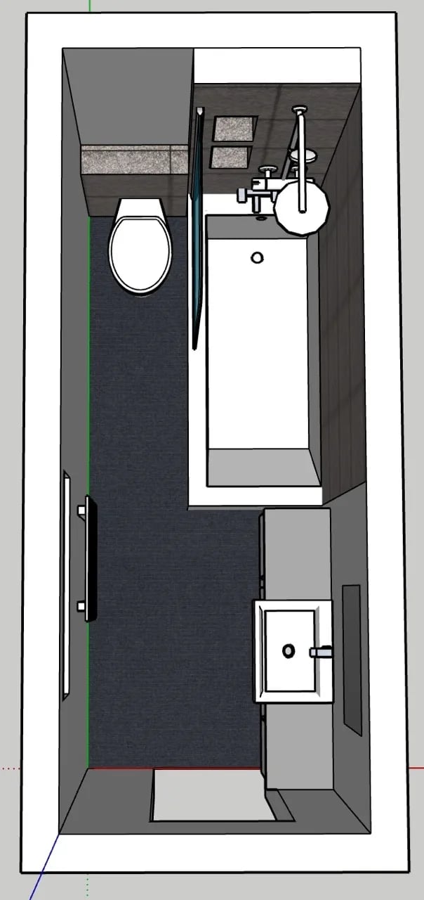 Bathroom design layout