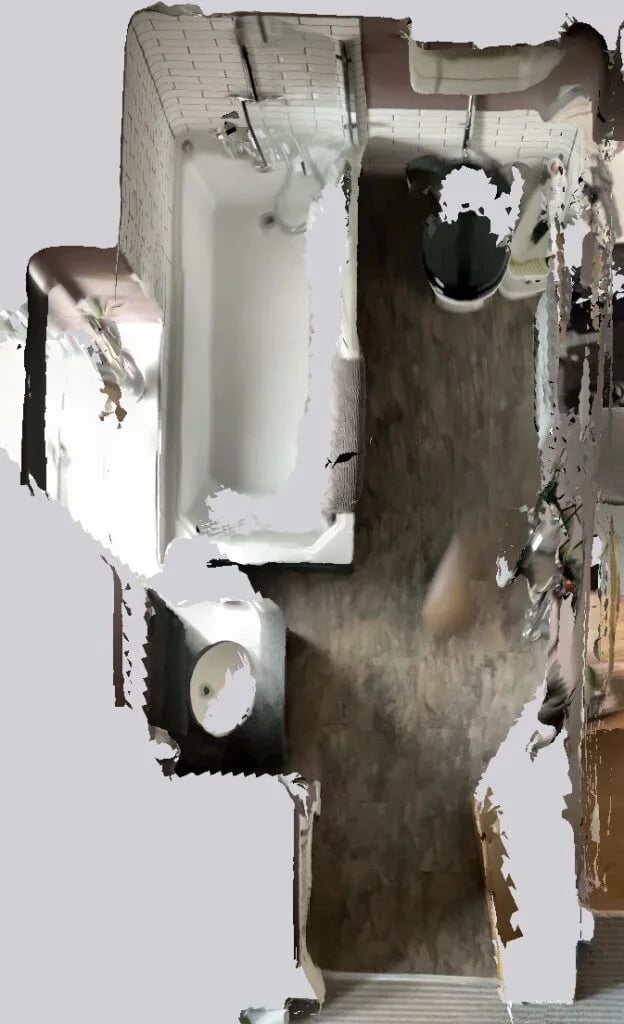 Original bathroom scan view