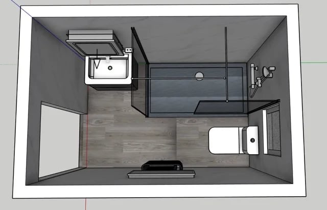 Shower room design layout