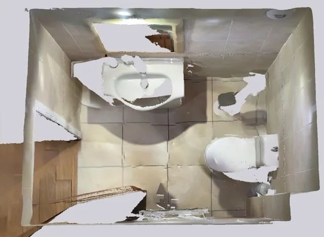 Original room scan — before refurbishment