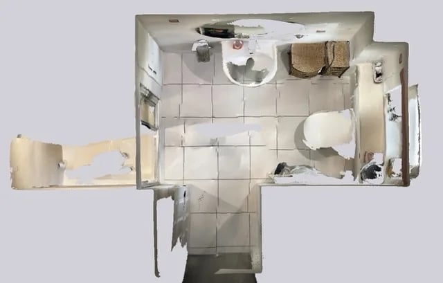 Original room scan — before refurbishment