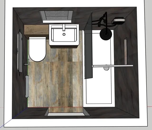 Bathroom design layout