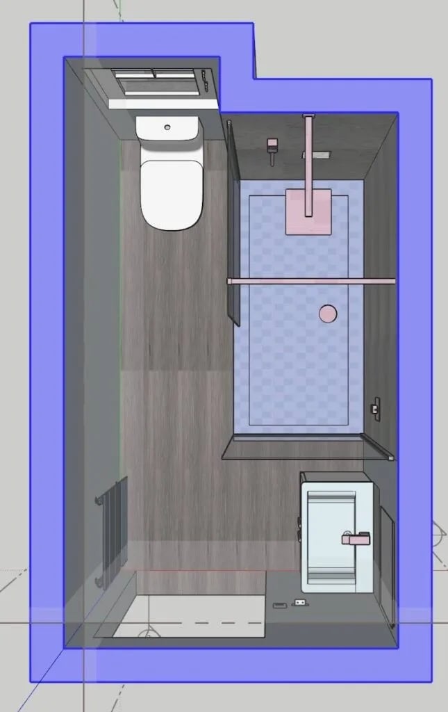 Bathroom design layout