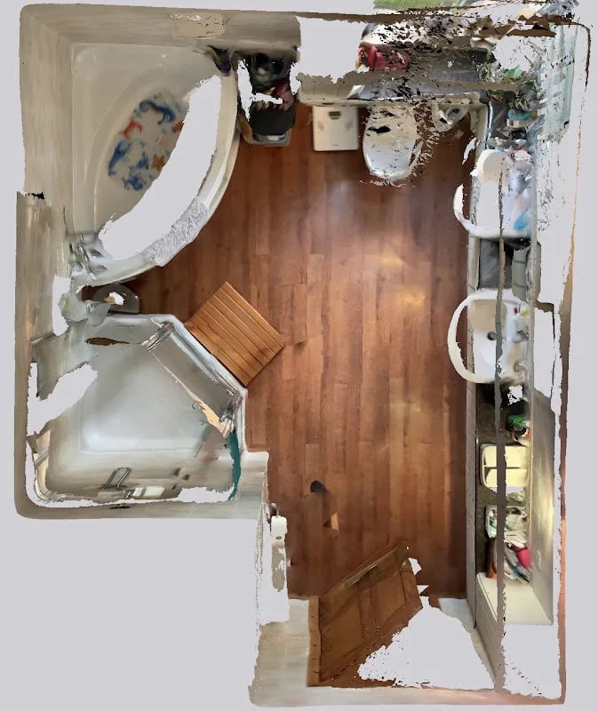 Original bathroom scan view