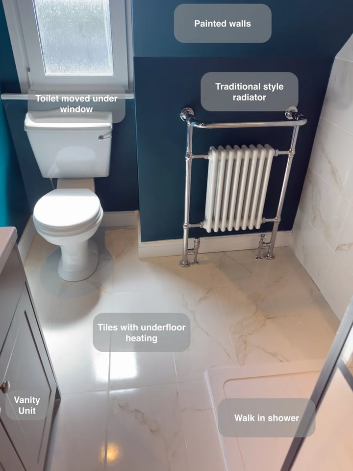 An Open Shower and Bold Colour in Aberdeen