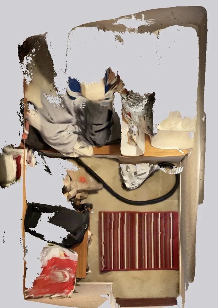 Original bathroom scan view