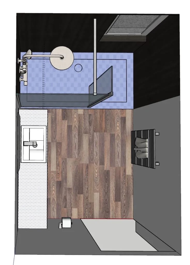 Bathroom design layout