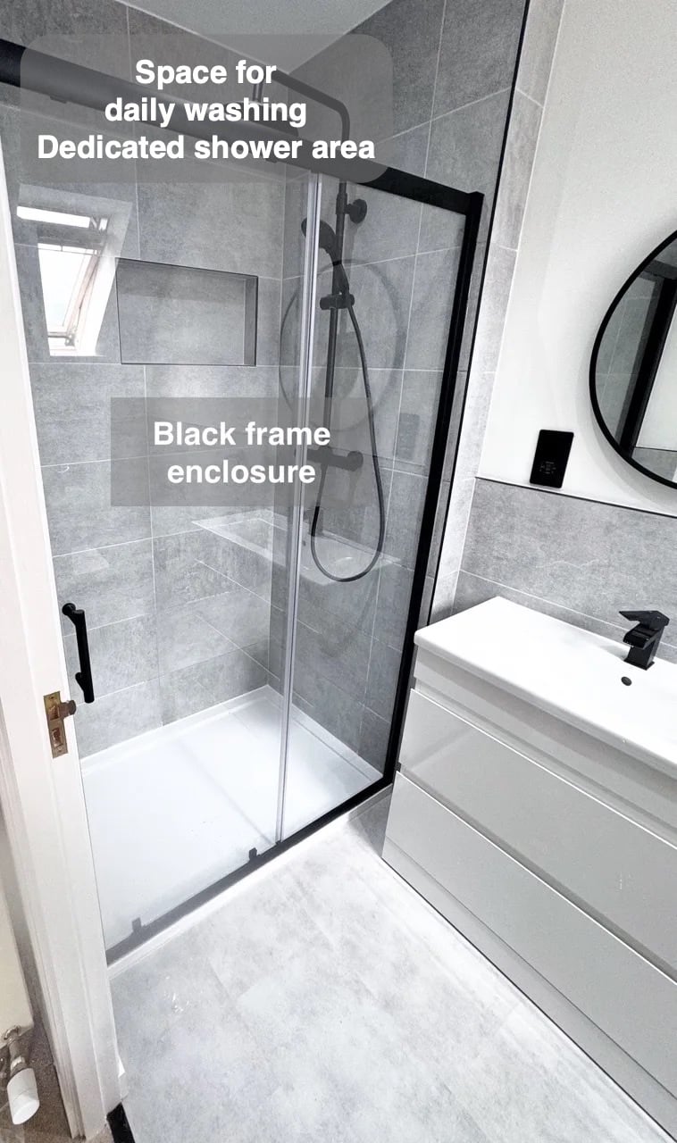 A dedicated place to shower in Airyhall, Aberdeen bathroom