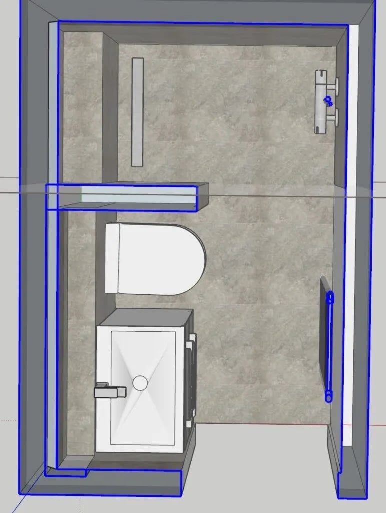 Bathroom design layout