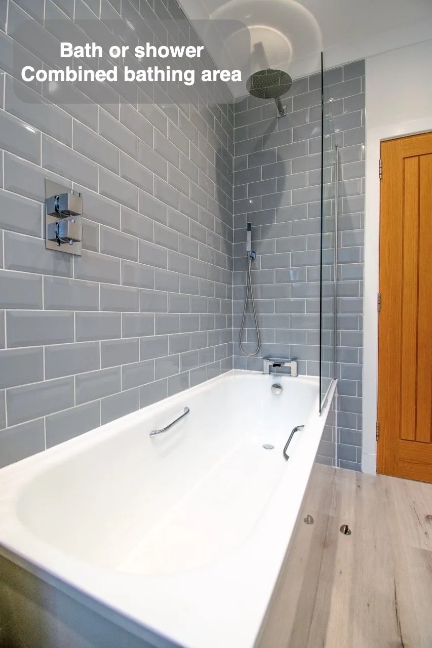 Bath or shower to suit the day in Cults bathroom