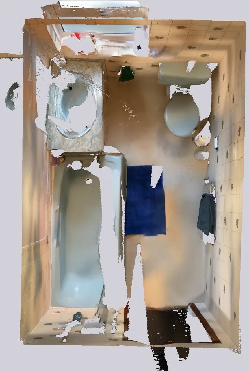 Original bathroom scan — before refurbishment