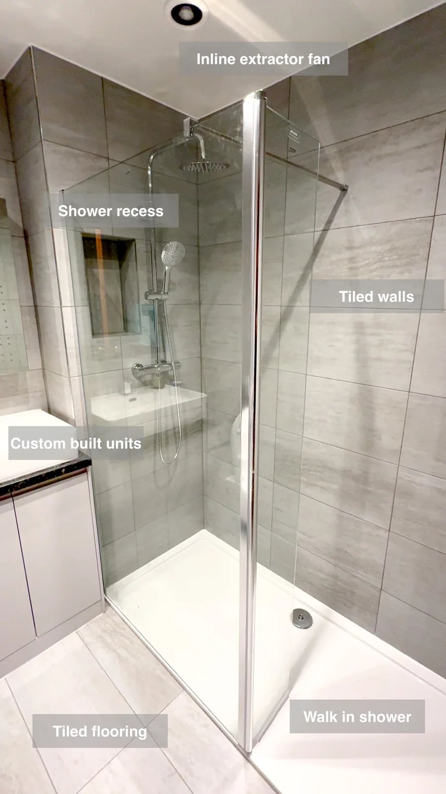 Walk in shower Mannofield, Aberdeen