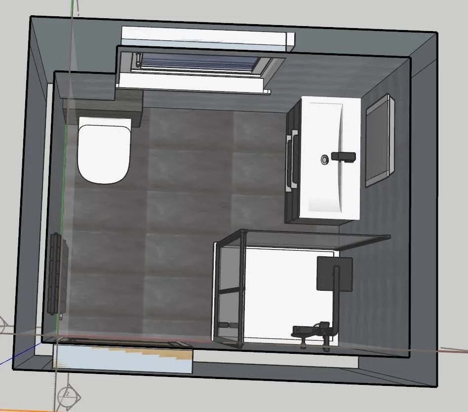 Bathroom design layout
