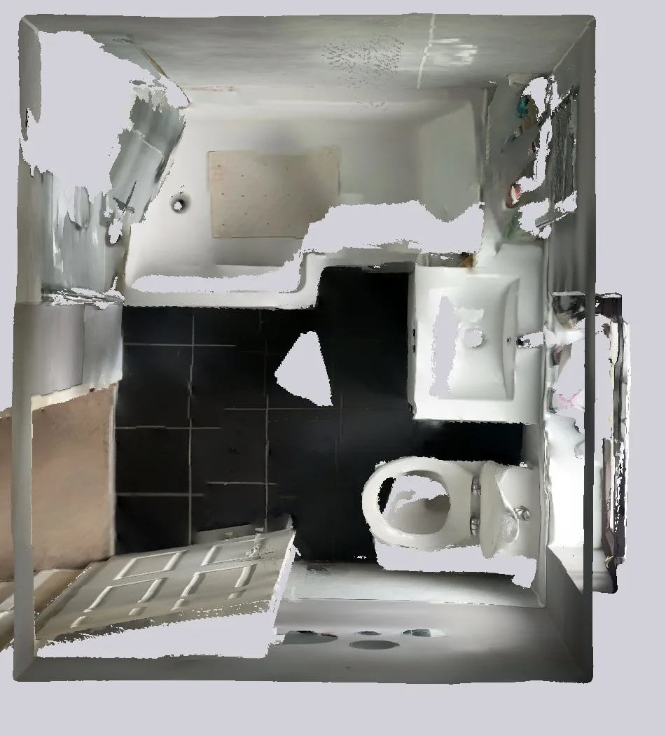 Original room scan — before refurbishment