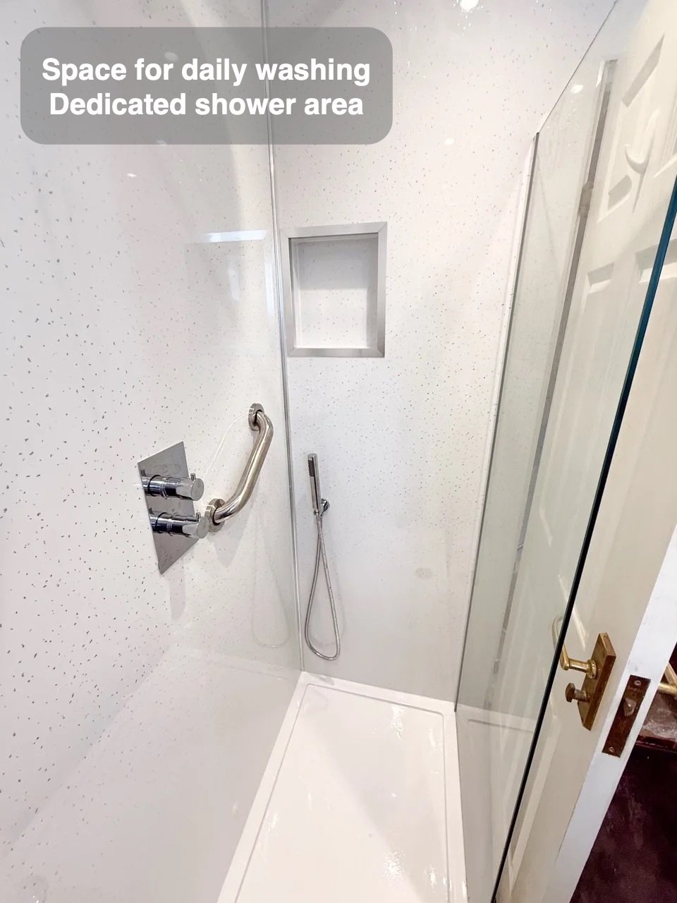 A dedicated place to shower in Kingswells bathroom