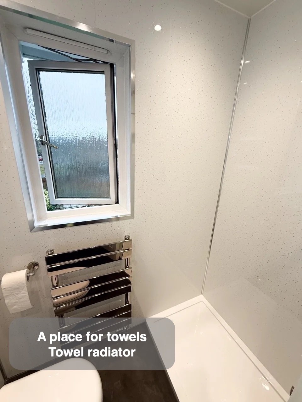 A dedicated place for towels in Kingswells bathroom