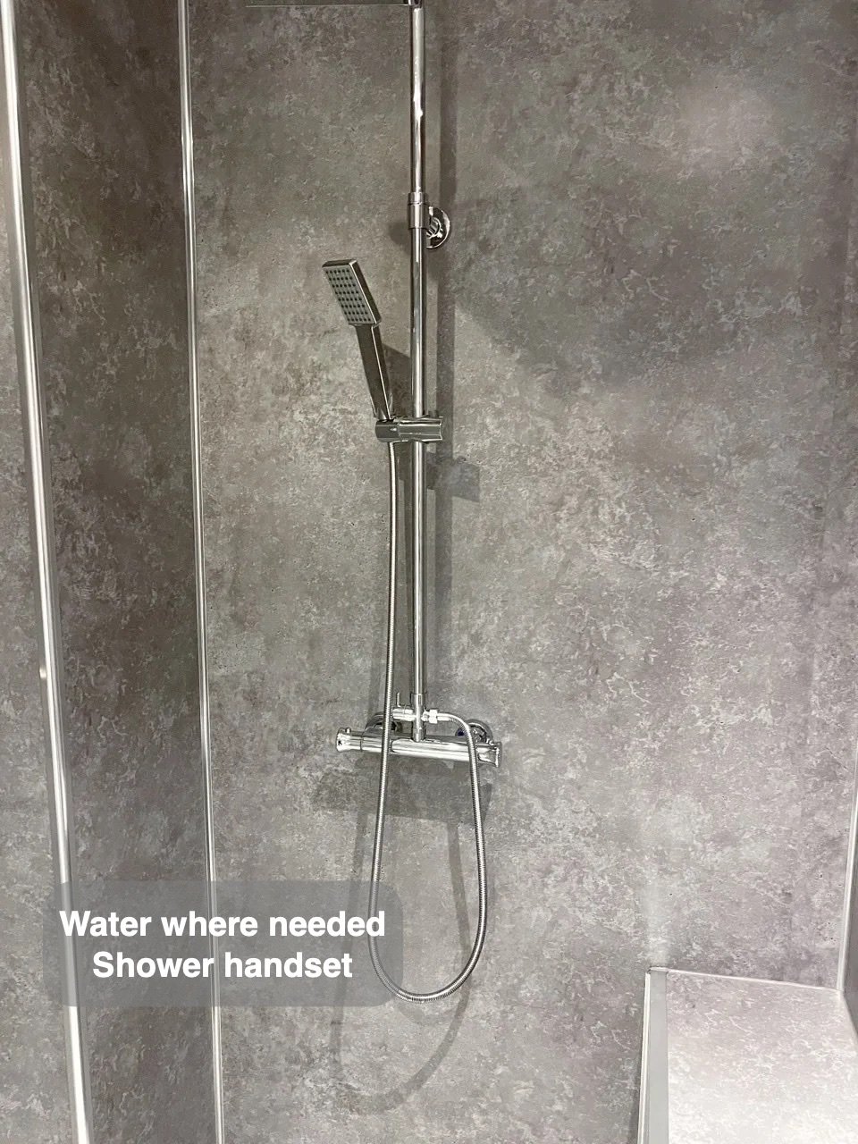 Water where it is needed in the completed Rosemount, Aberdeen bathroom